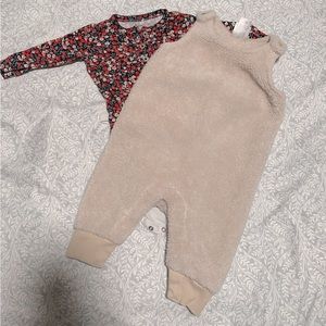 Hanna Andersson Marshmallow Romper and Bodysuit